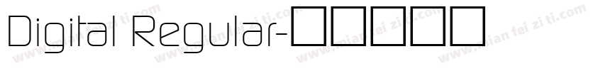 Digital Regular字体转换